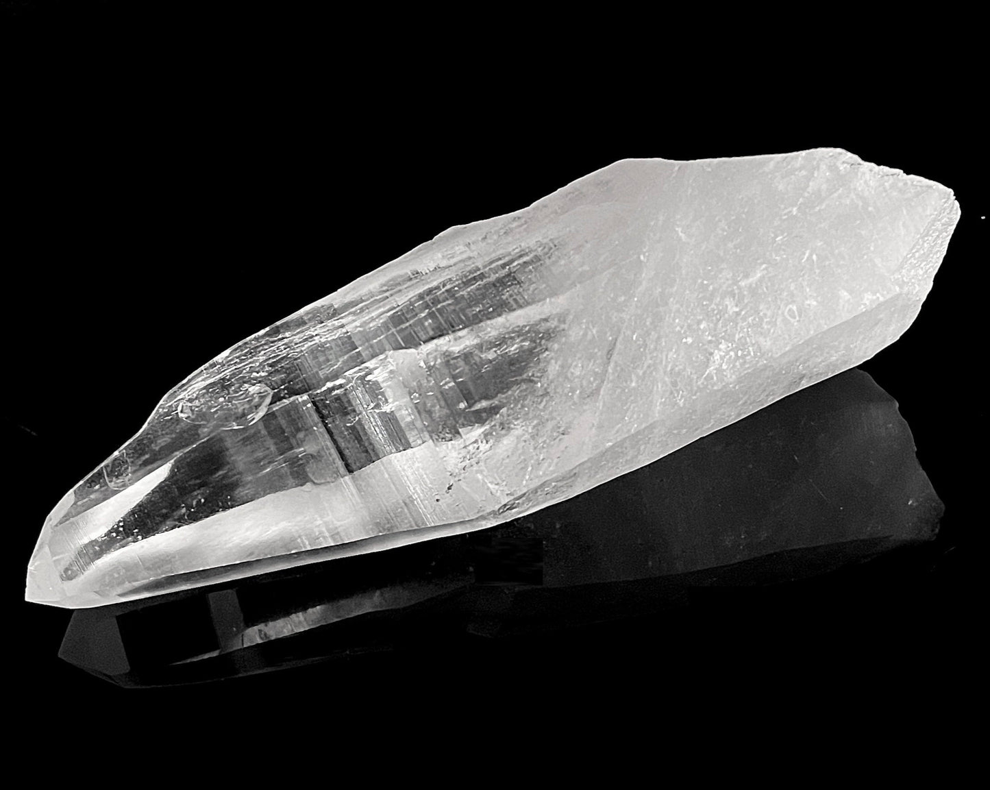 Laserkristall - Bergkristall Spitze natur Laserquarz »Stein der Klarheit« Lemurian Quarz zur Kristalltherapie