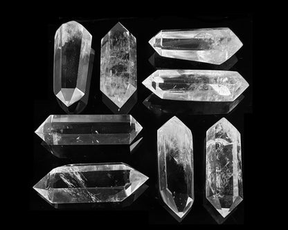 Bergkristall Doppelender - Bergkristall Spitze »Stein der Klarheit« Kristalltherapie poliert