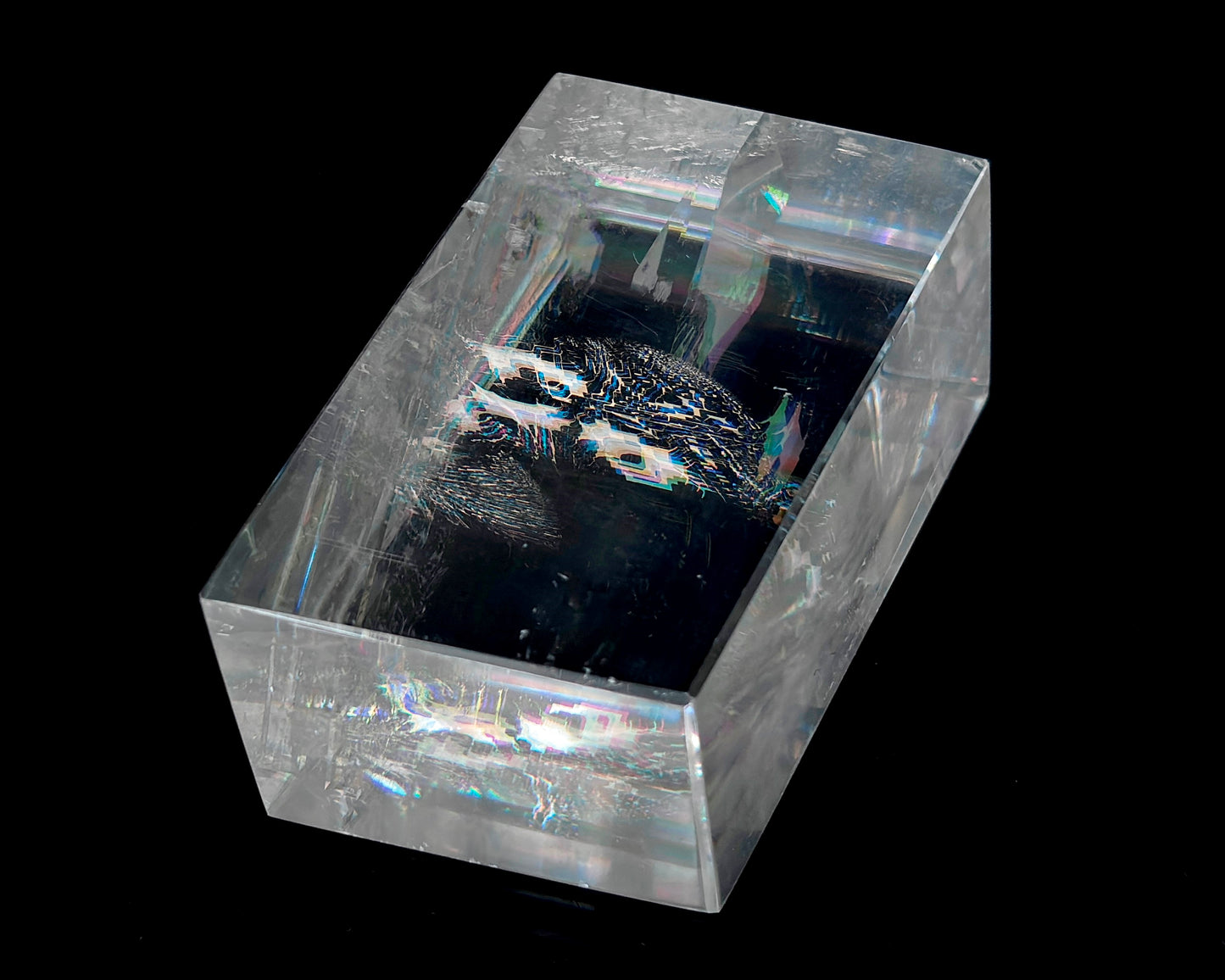 Doppelspat - optischer Calcit »Viking Iceland Spar« Islandspat Sonnenstein Wikinger