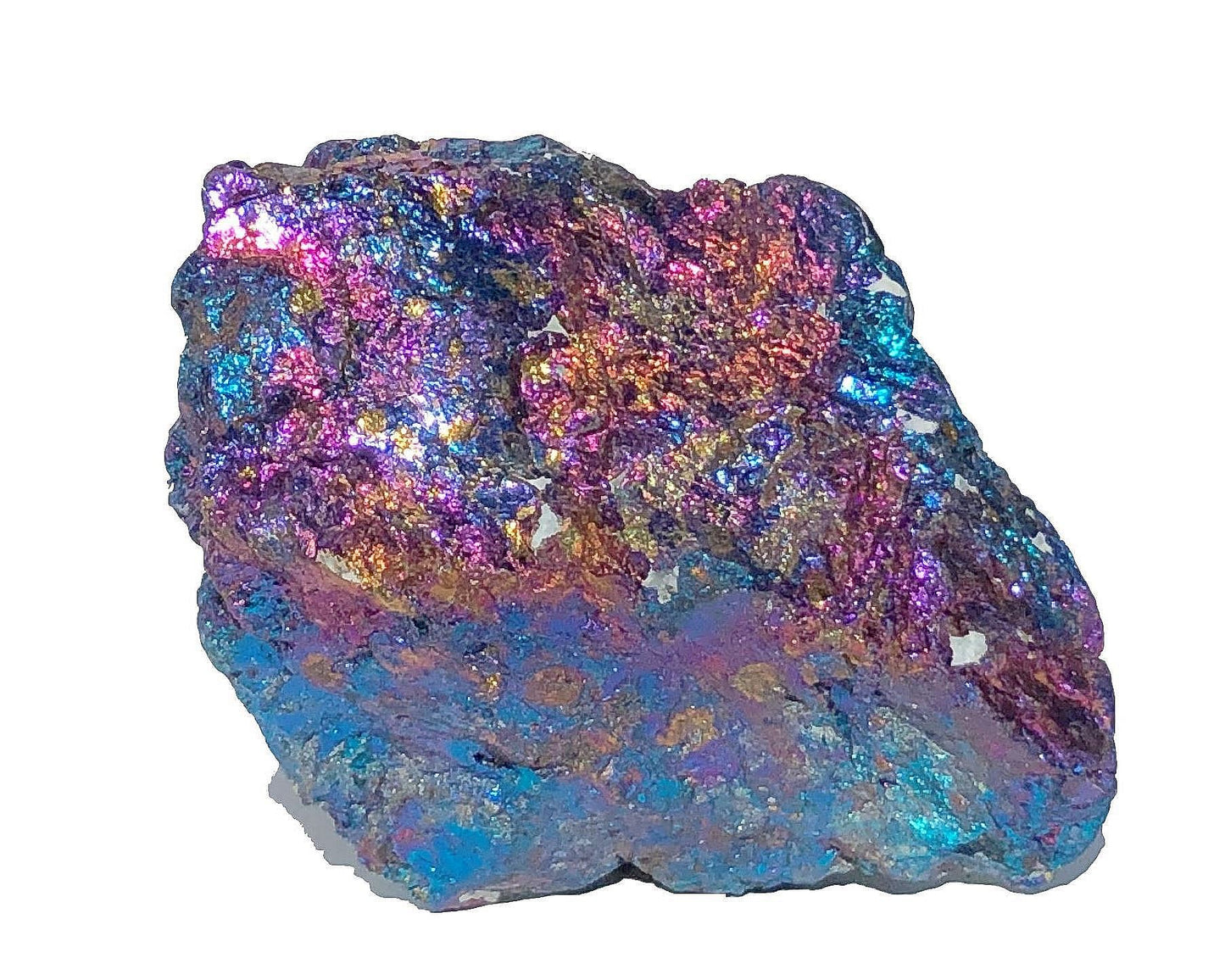 Buntkupfer Rohstein - Chalkopyrit Buntkupferkies - irisierende Farben