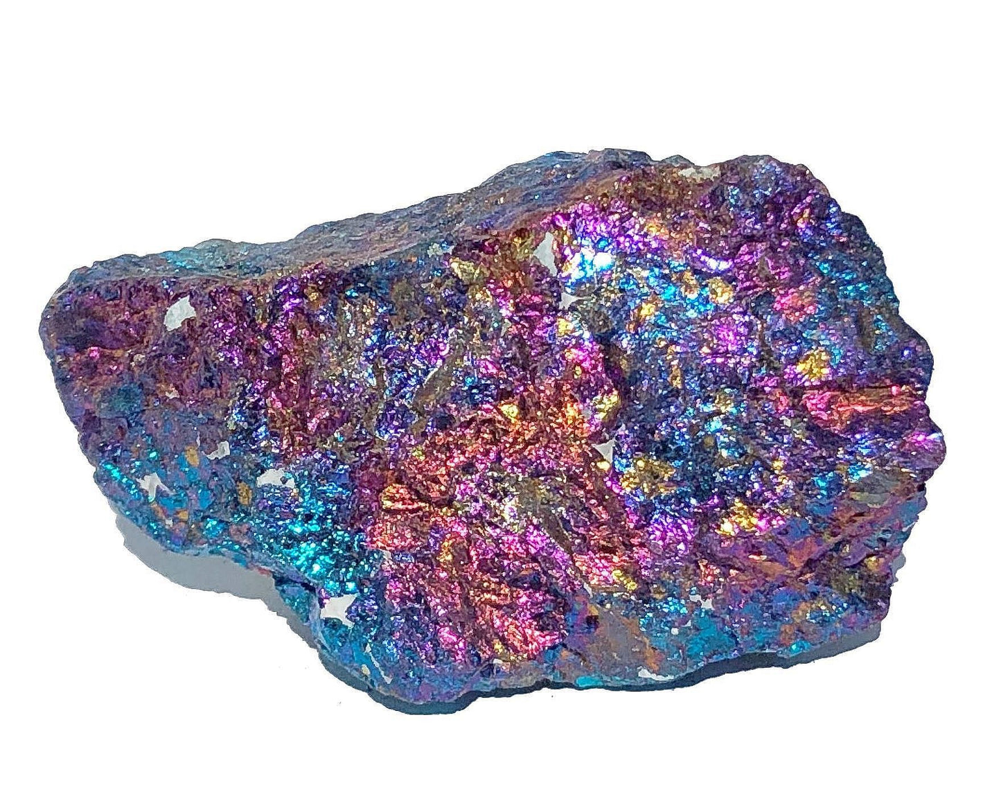 Buntkupfer Rohstein - Chalkopyrit Buntkupferkies - irisierende Farben