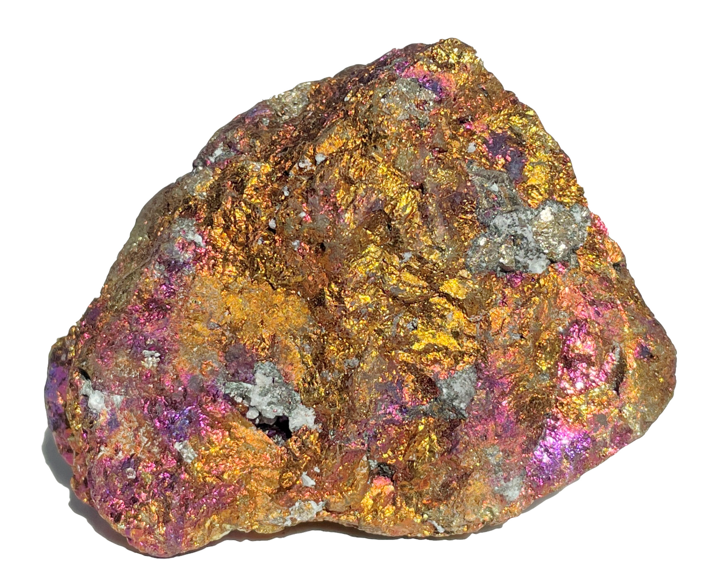 Buntkupfer Rohstein - Chalkopyrit Buntkupferkies - irisierende Farben