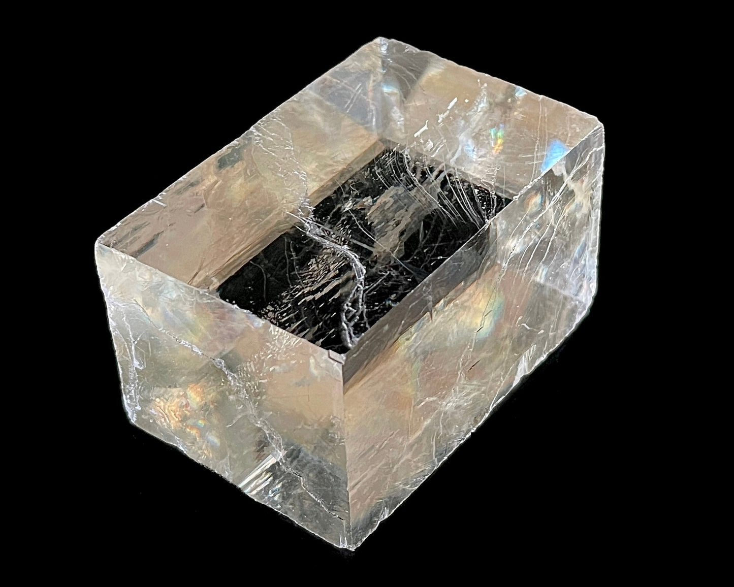 optischer Calcit - Rohstein Islandspat Doppelspat - Iceland Spar natur