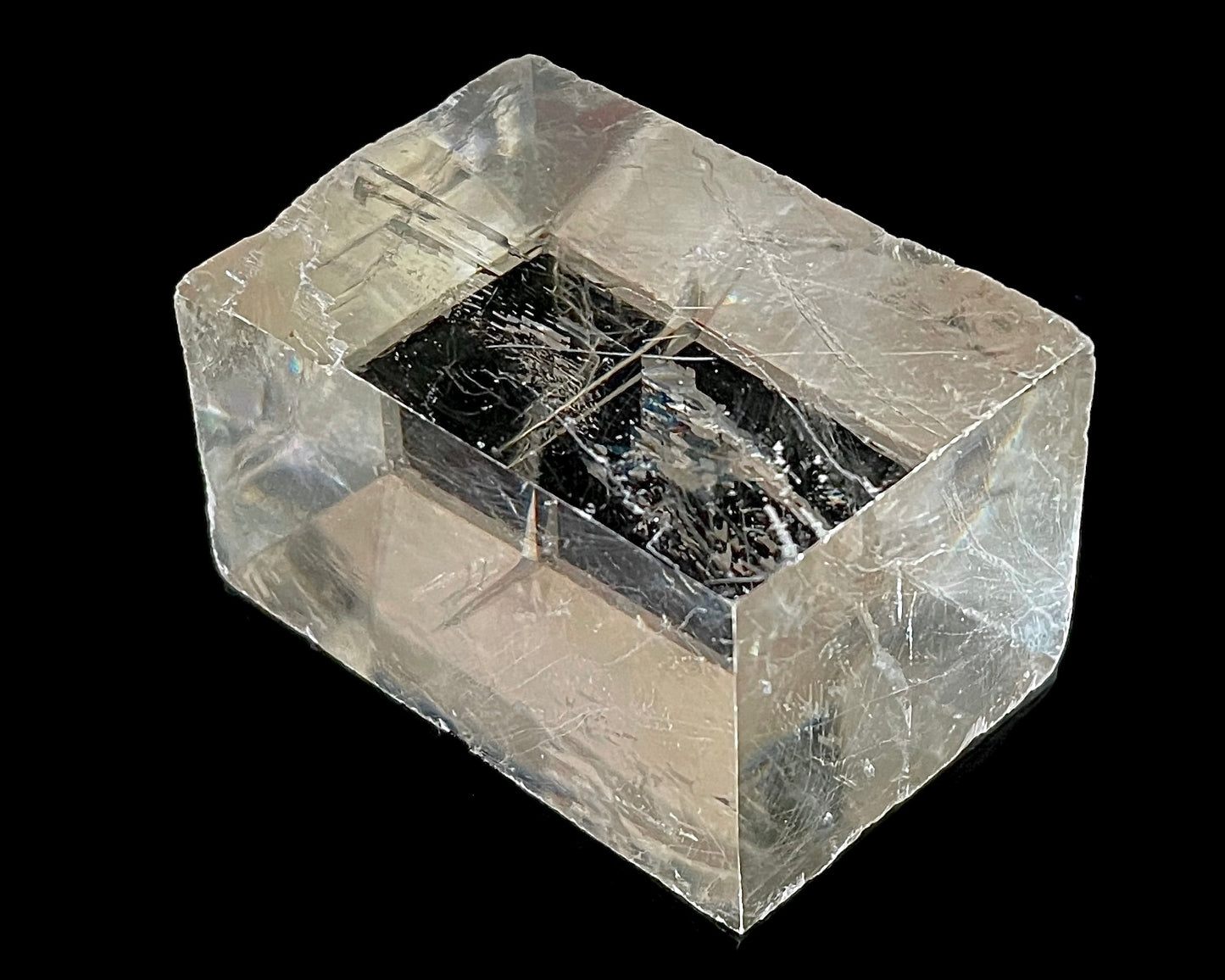 optischer Calcit - Rohstein Islandspat Doppelspat - Iceland Spar natur
