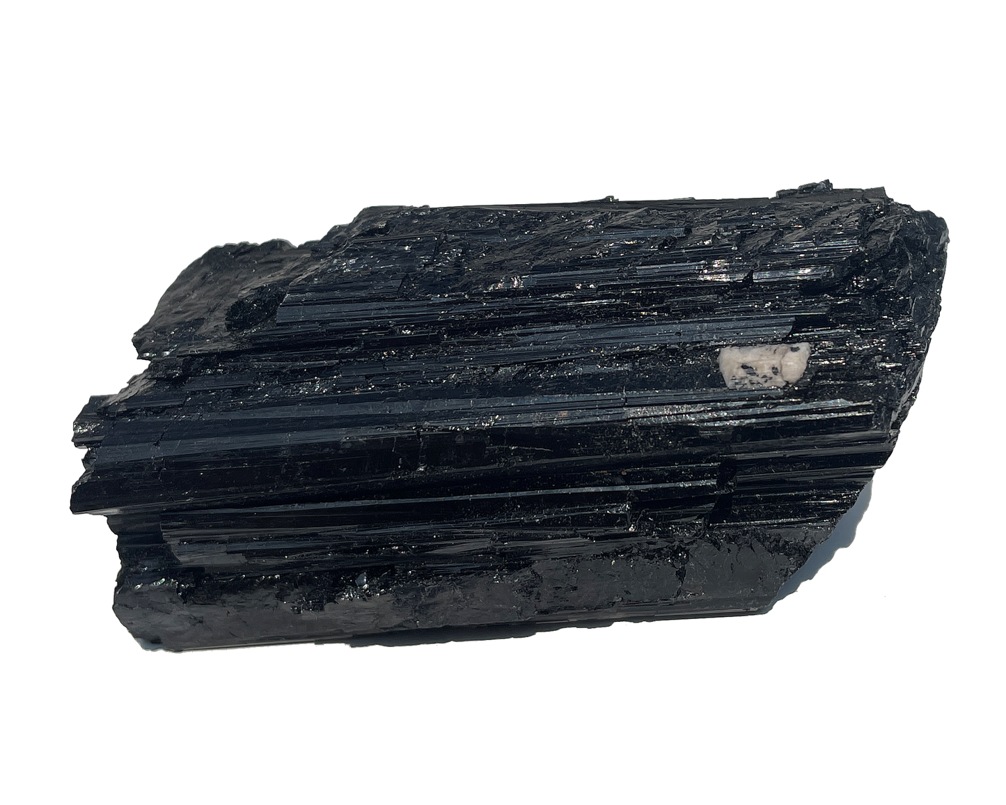 schwarzer Turmalin Schörl - Rohstein Wasserstein - Kristall natur