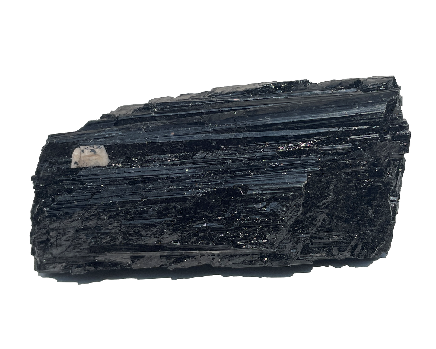 schwarzer Turmalin Schörl - Rohstein Wasserstein - Kristall natur