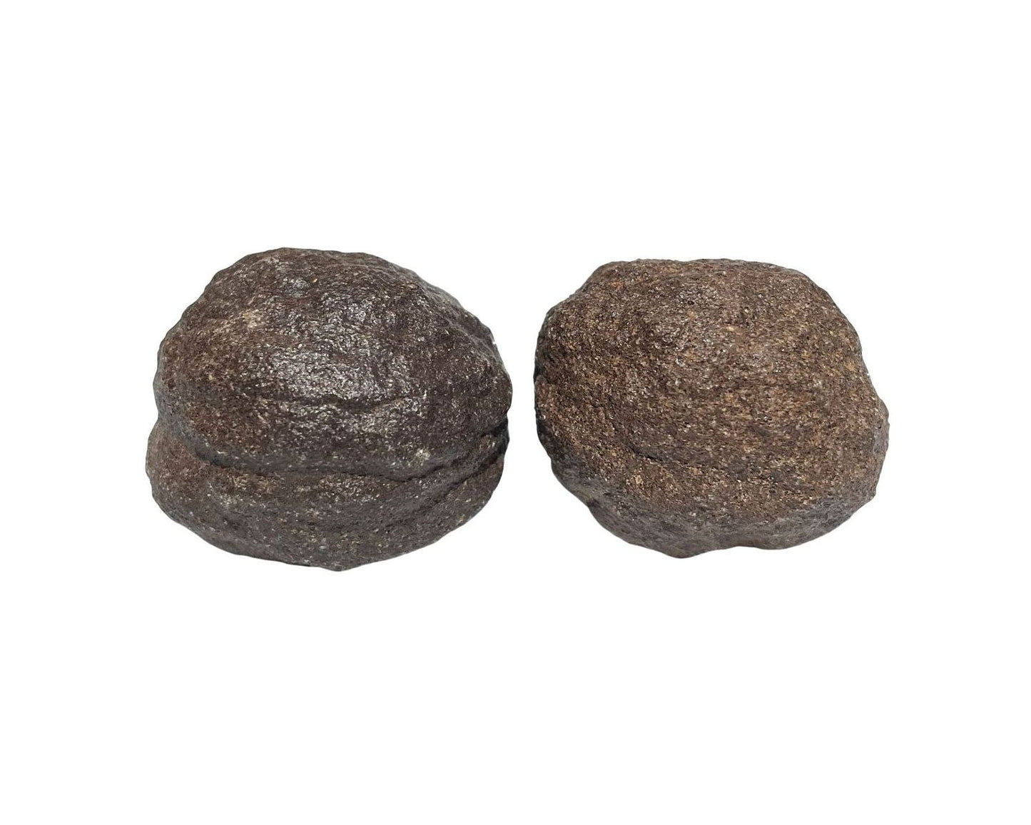Zwei Moqui Marbles Unikate nebeneinander