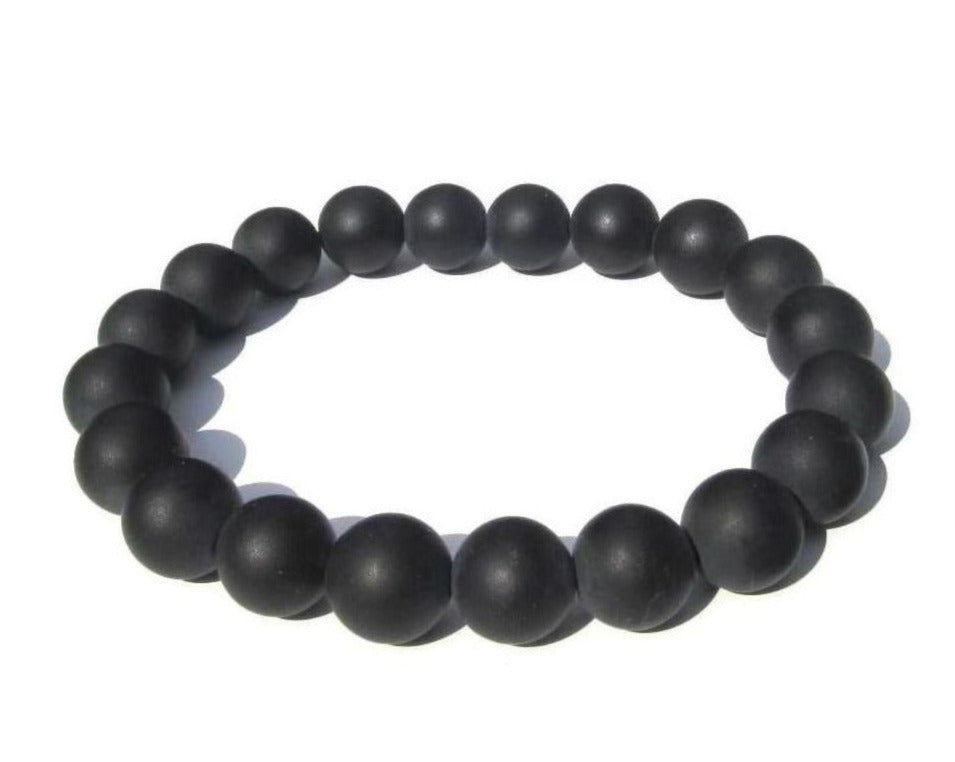 Onyx - Edelstein Armband mit Onyx Perlen Kugelarmband