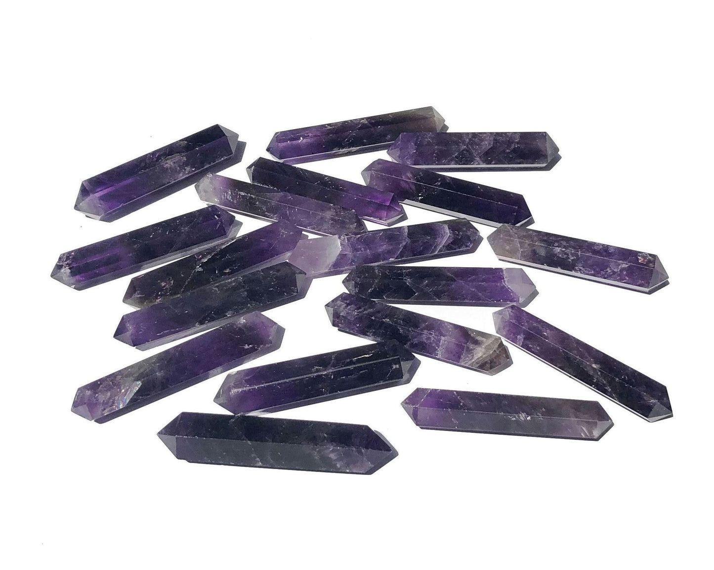 Amethyst Doppelender Doppelspitze