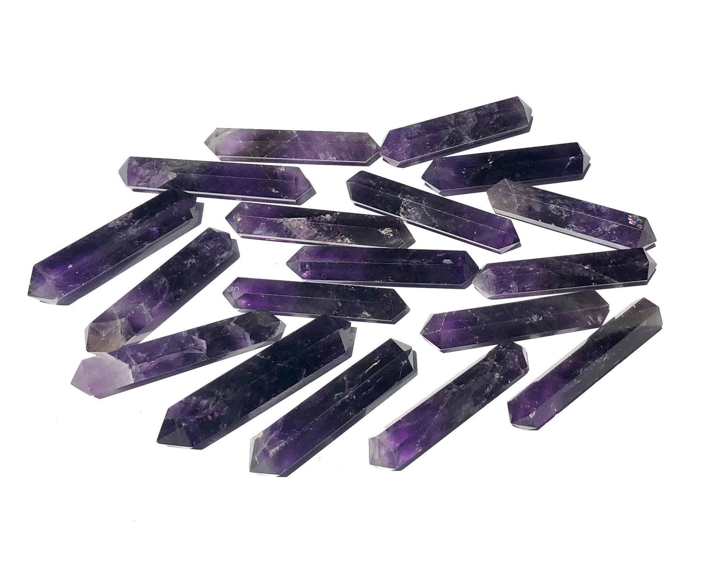 Amethyst Doppelender Doppelspitze