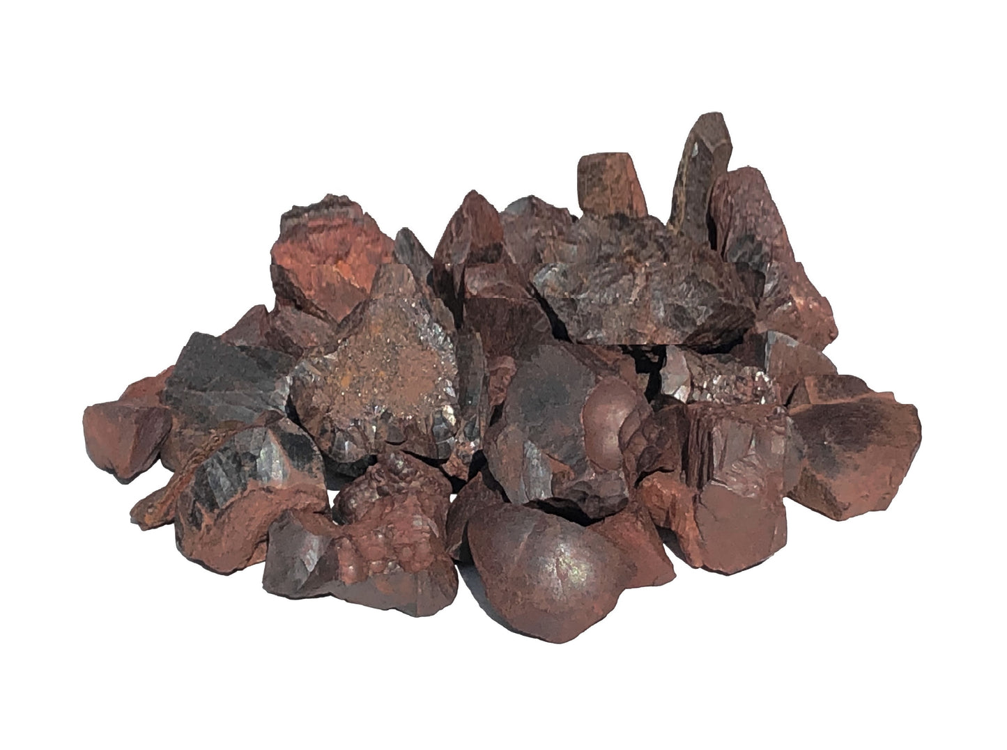 Hämatit Rohsteine - 200 g Roter Glaskopf Blutstein Roteisenerz natur - England