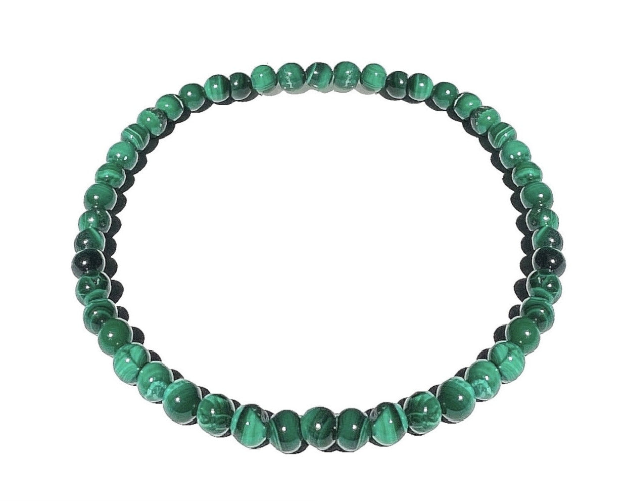 Malachit Armband - Kugelarmband mit Malachit Perlen
