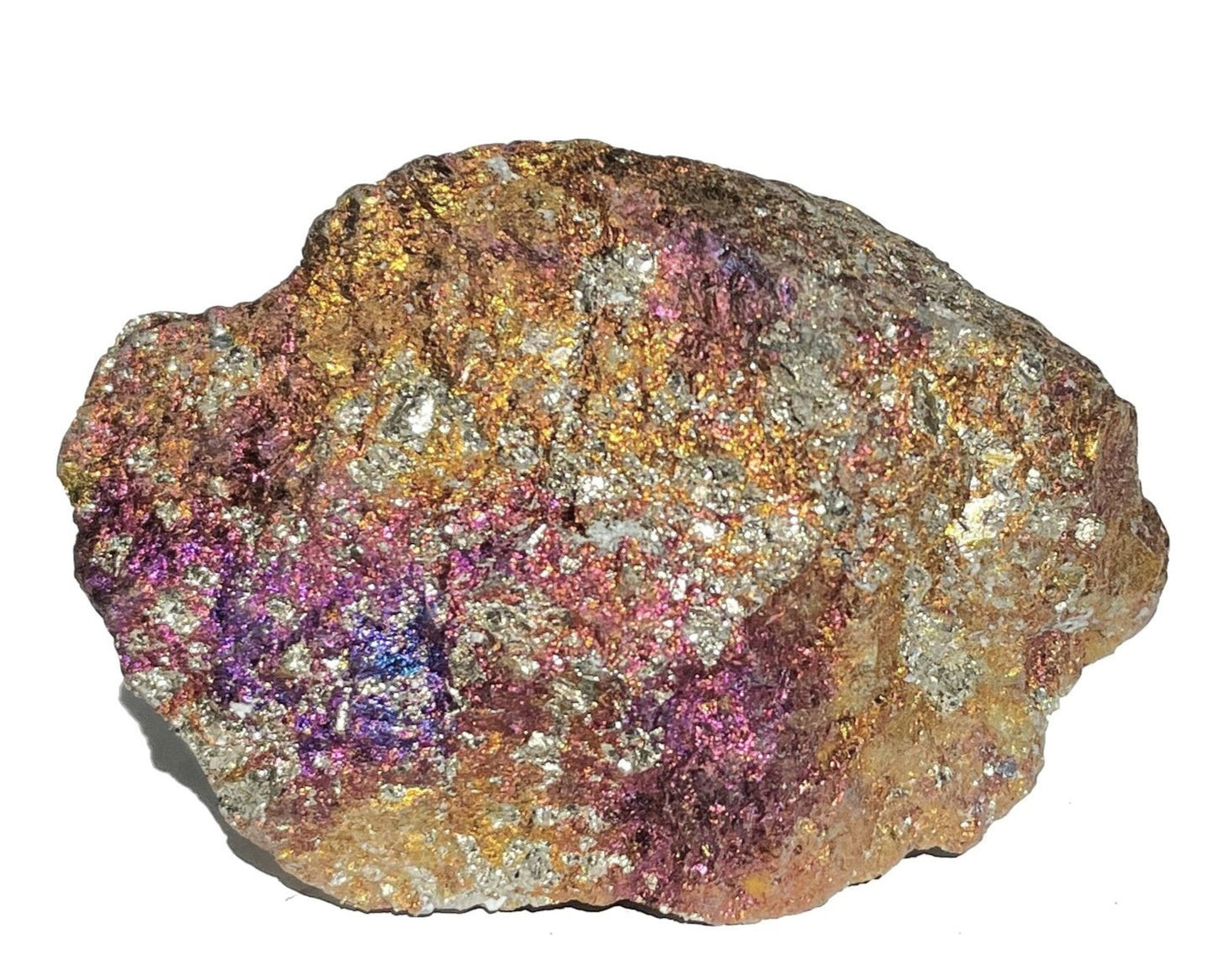 Buntkupfer Rohstein - Chalkopyrit Buntkupferkies - irisierende Farben