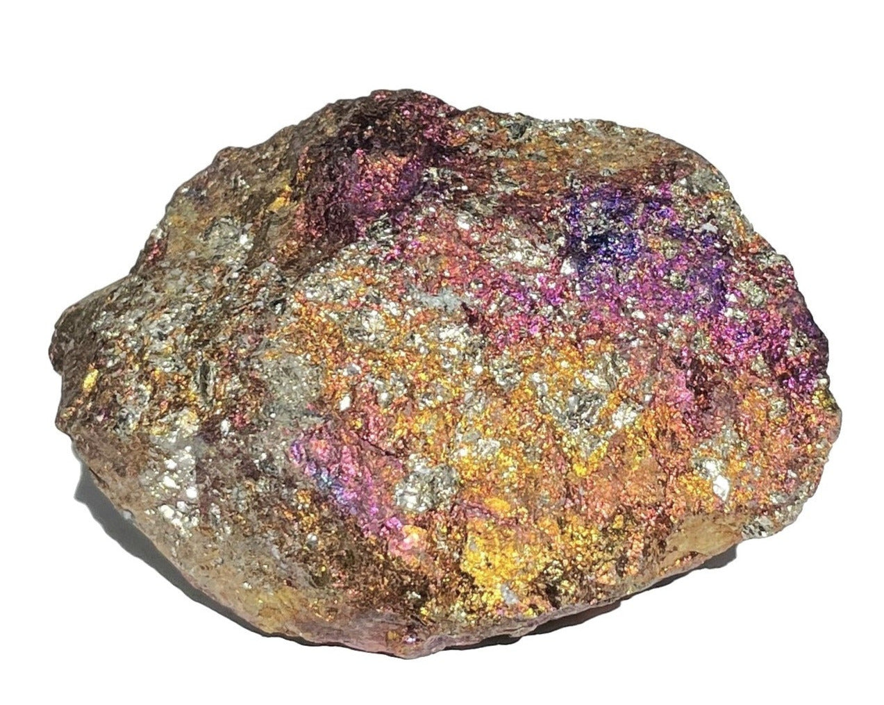 Buntkupfer Rohstein - Chalkopyrit Buntkupferkies - irisierende Farben