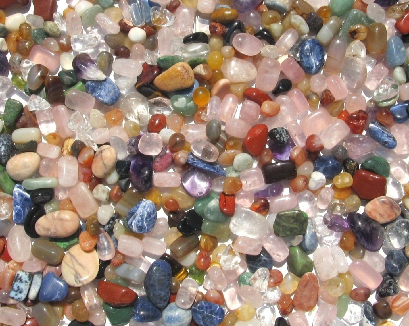 Trommelsteine bunte Mischung
