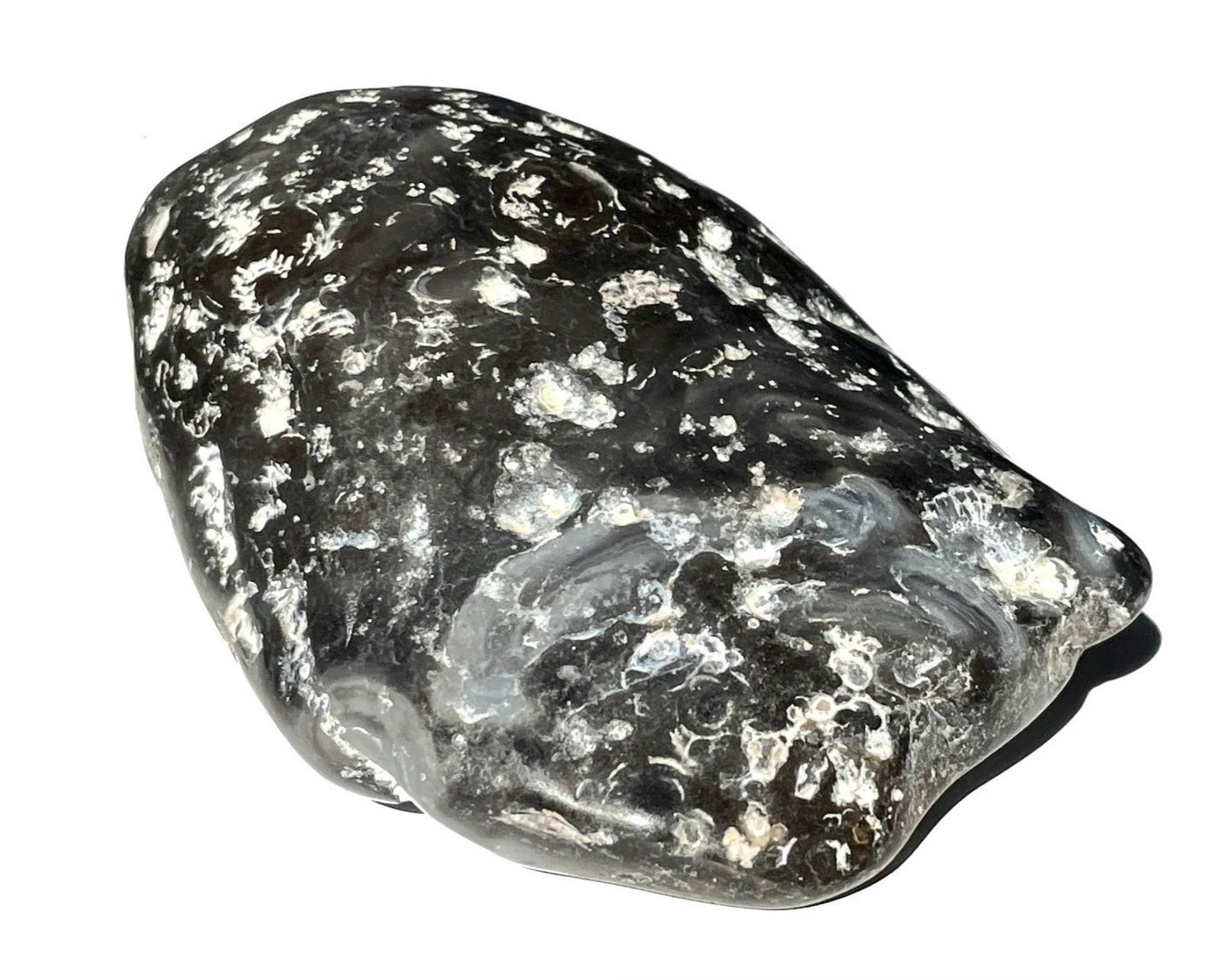 Wasserachat - Achat Geode gefüllt mit Urwasser - Enhydros