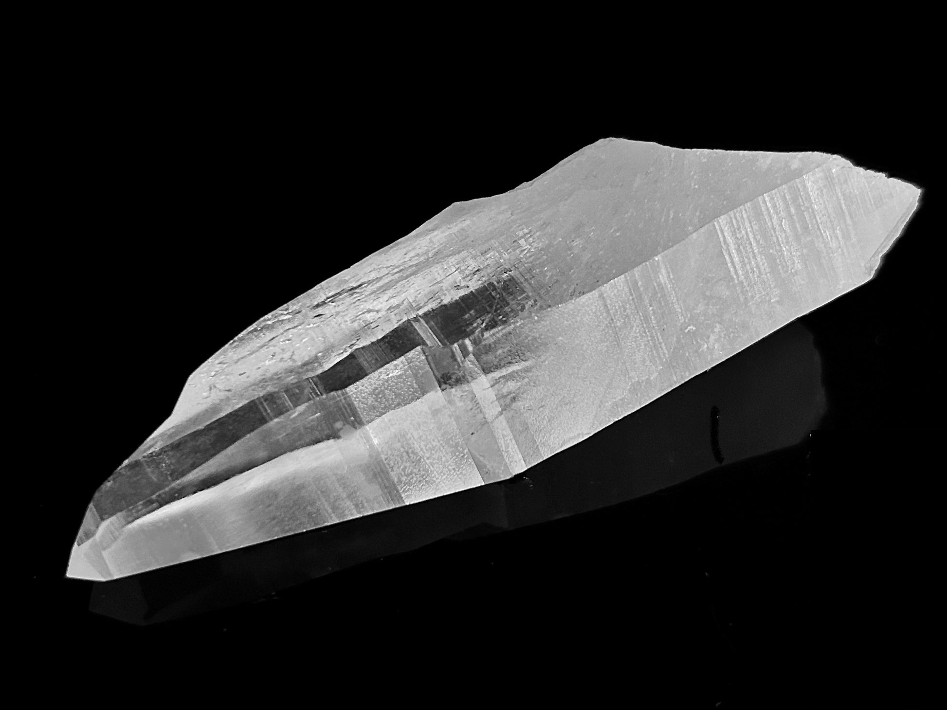 Laserkristall - Bergkristall Spitze natur Laserquarz »Stein der Klarheit« Lemurian Quarz zur Kristalltherapie