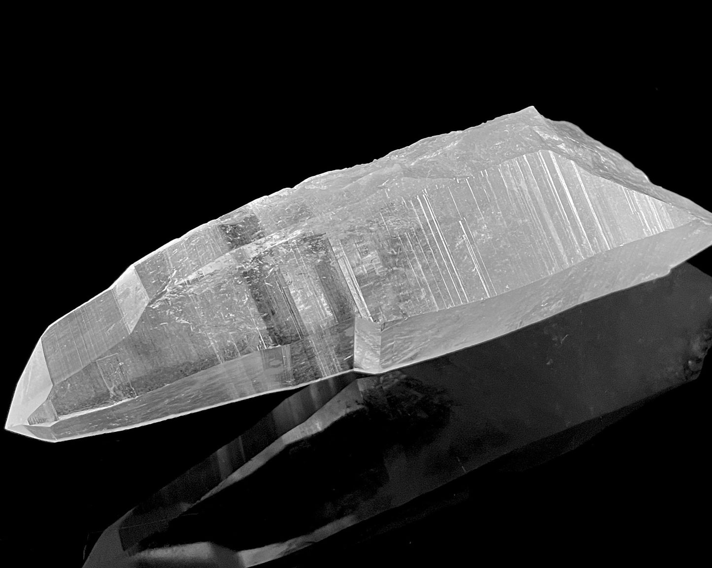 Laserkristall - Bergkristall Spitze natur Laserquarz »Stein der Klarheit« Lemurian Quarz zur Kristalltherapie