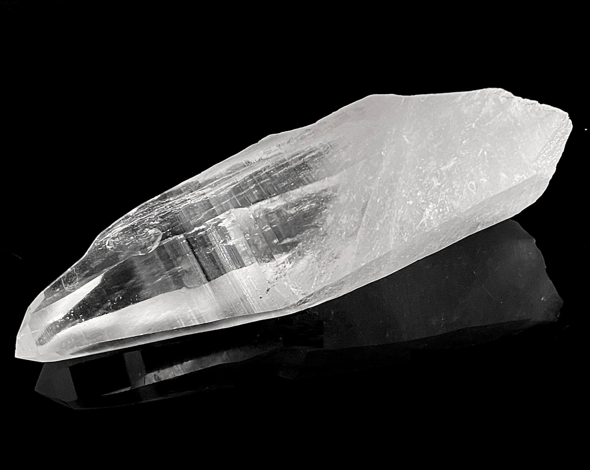 Laserkristall - Bergkristall Spitze natur Laserquarz »Stein der Klarheit« Lemurian Quarz zur Kristalltherapie