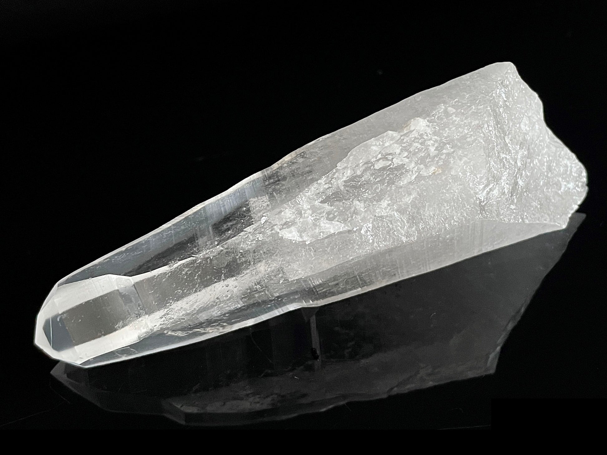Laserkristall - Bergkristall Spitze natur Laserquarz »Stein der Klarheit« Lemurian Quarz zur Kristalltherapie