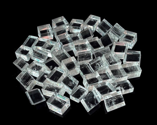 Doppelspat - optischer Calcit Islandspat »kristallklar« Sonnenstein der Wikinger poliert | Gr. S