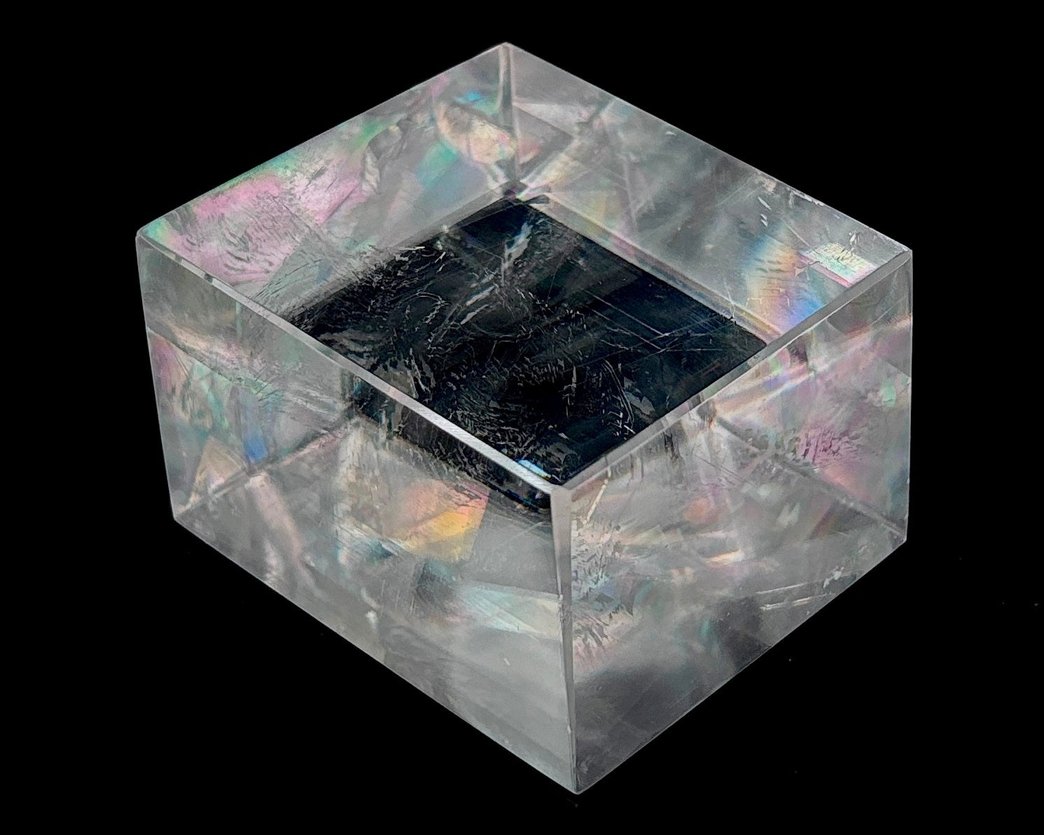 Doppelspat - optischer Calcit »Viking Iceland Spar« Islandspat Sonnenstein Wikinger