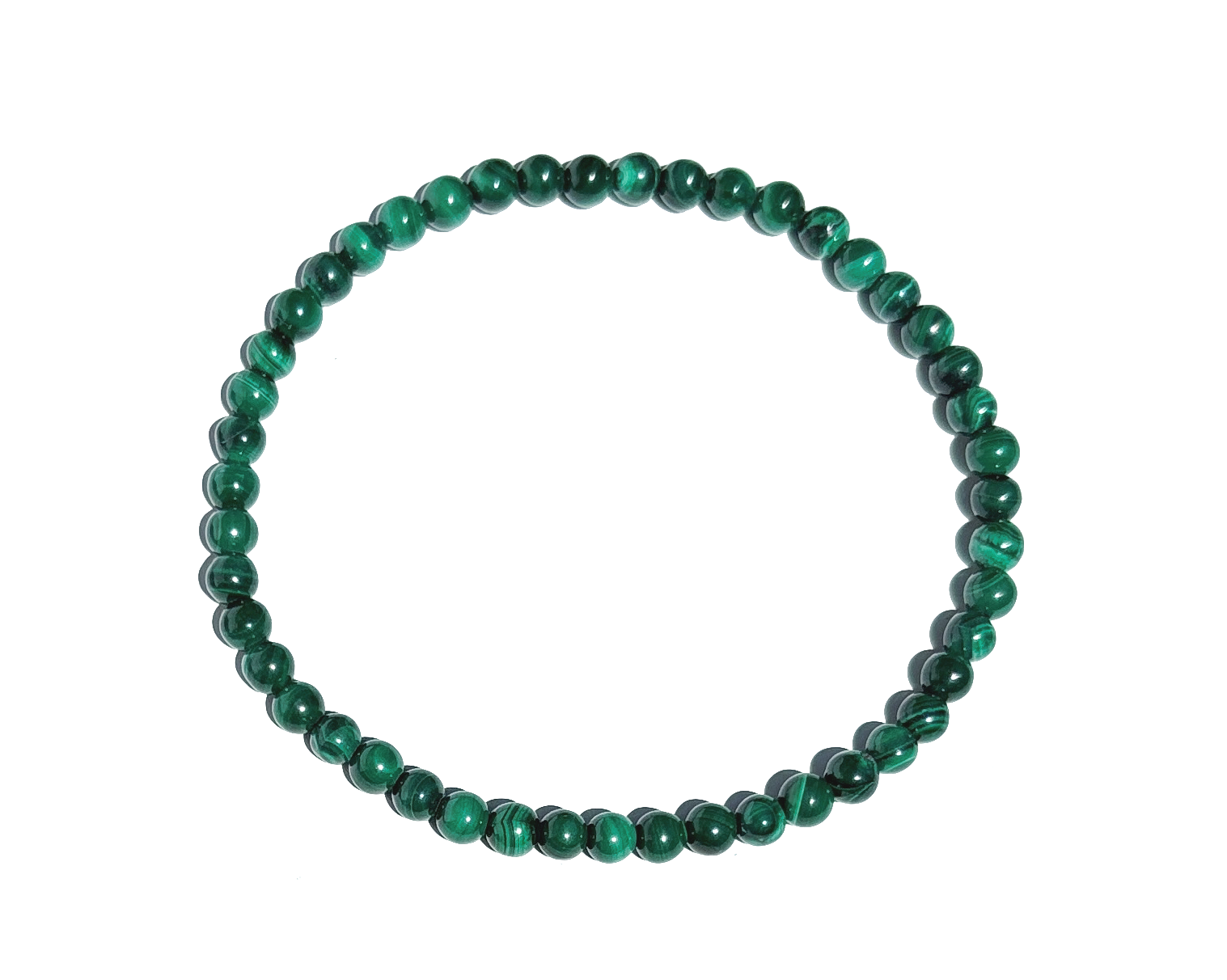 grünes Malachit Armband auf weißem Hintergrund