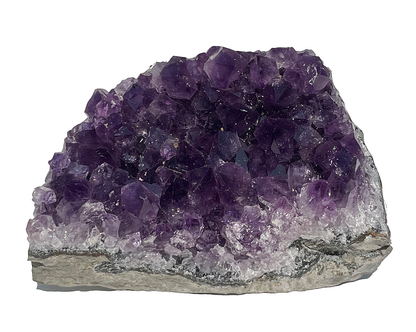 ﻿Amethyst Stufe - Amethyst Kristalle zum Aufladen - Drusensegment
