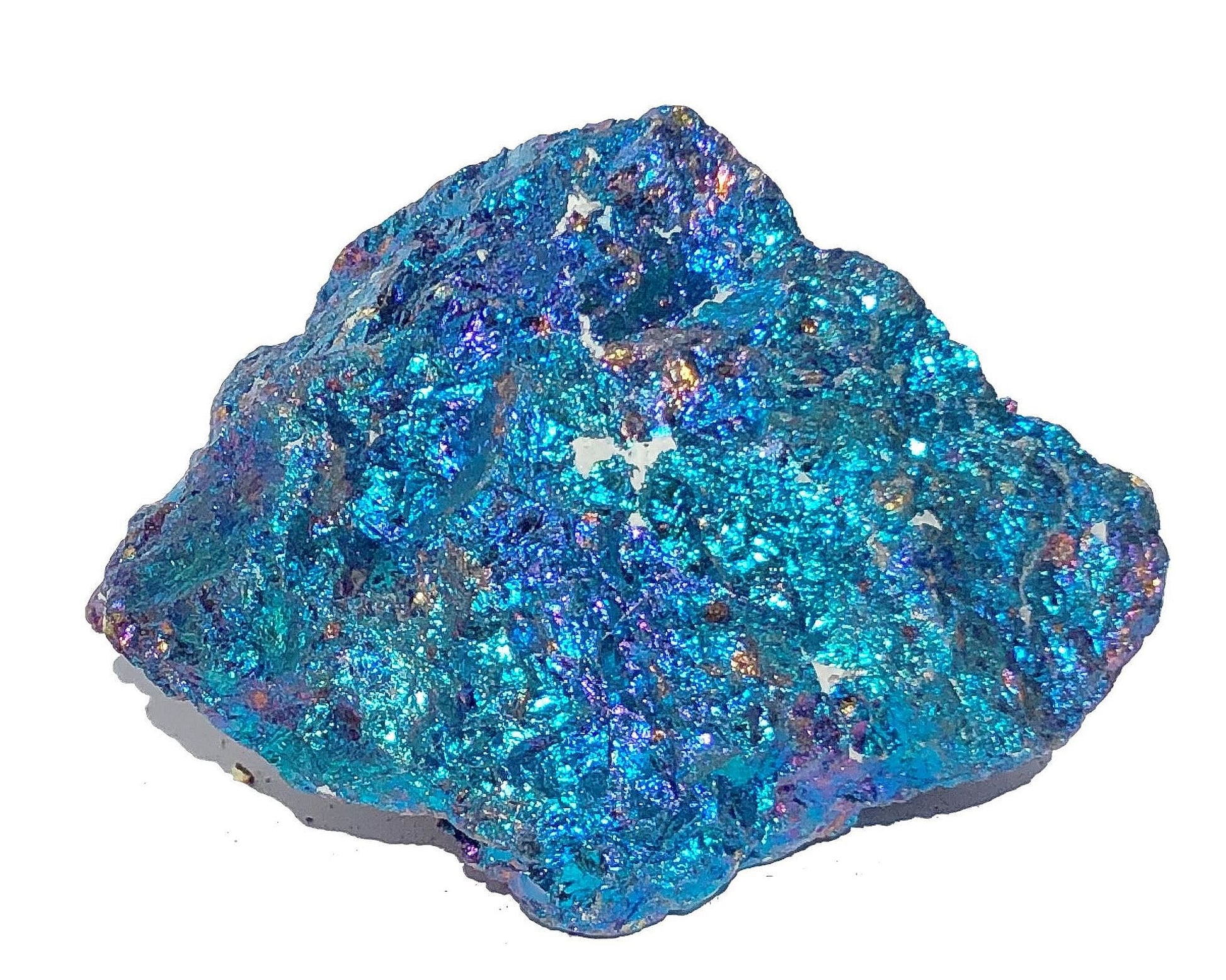 Buntkupfer Rohstein - Chalkopyrit Buntkupferkies - irisierende Farben
