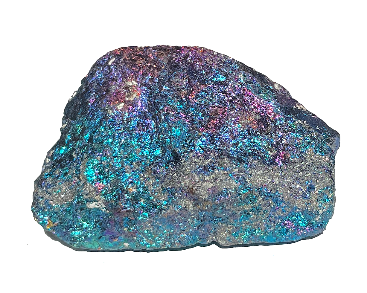 Buntkupfer Rohstein - Chalkopyrit Buntkupferkies - irisierende Farben