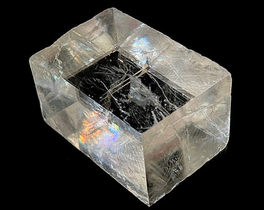 optischer Calcit - Rohstein Islandspat Doppelspat - Iceland Spar natur