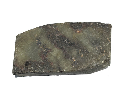 Rückseite: Labradorit Rohstein anpoliert mit irisierenden Farben