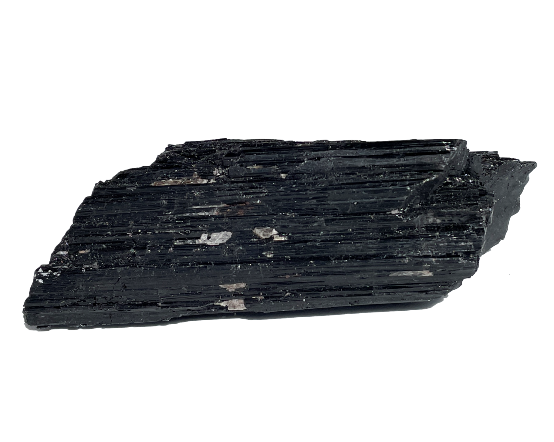 schwarzer Turmalin Schörl - Rohstein Wasserstein - Kristall natur