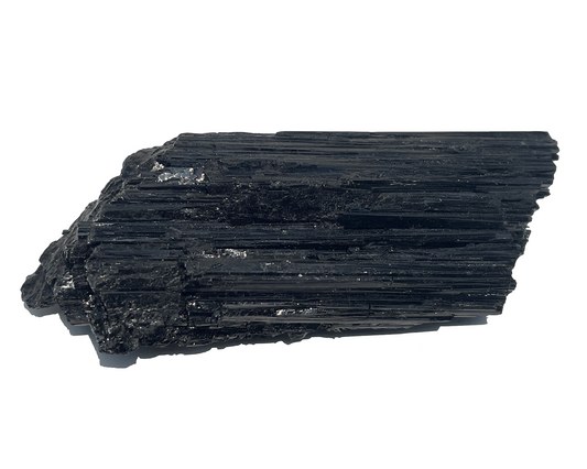 schwarzer Turmalin Schörl - Rohstein Wasserstein - Kristall natur