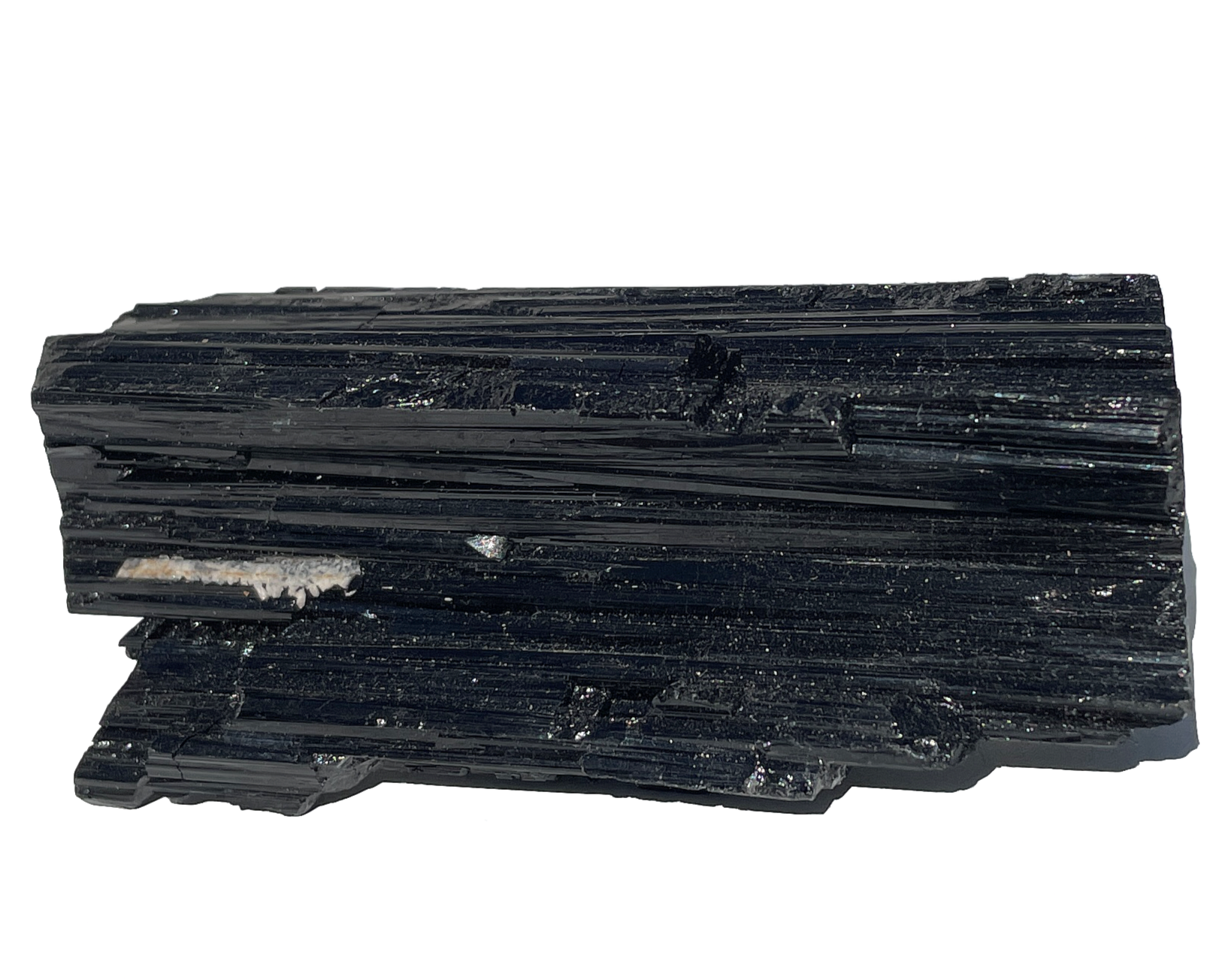 schwarzer Turmalin Schörl - Rohstein Wasserstein - Kristall natur