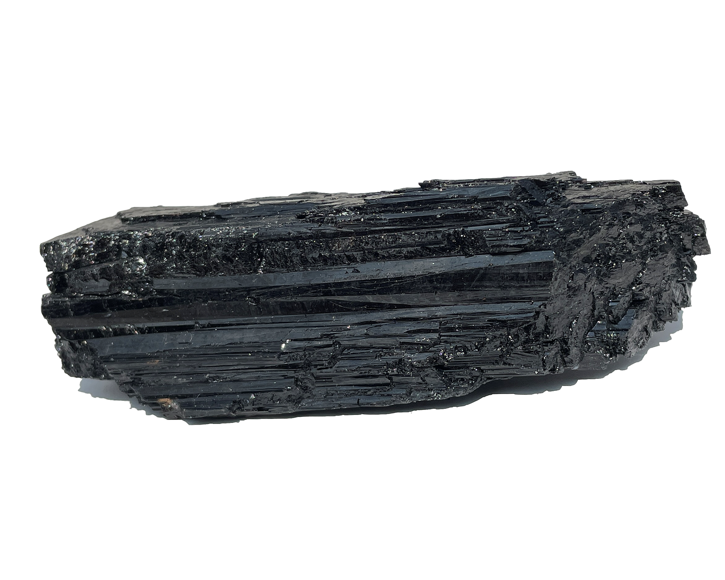 schwarzer Turmalin Schörl - Rohstein Wasserstein - Kristall natur