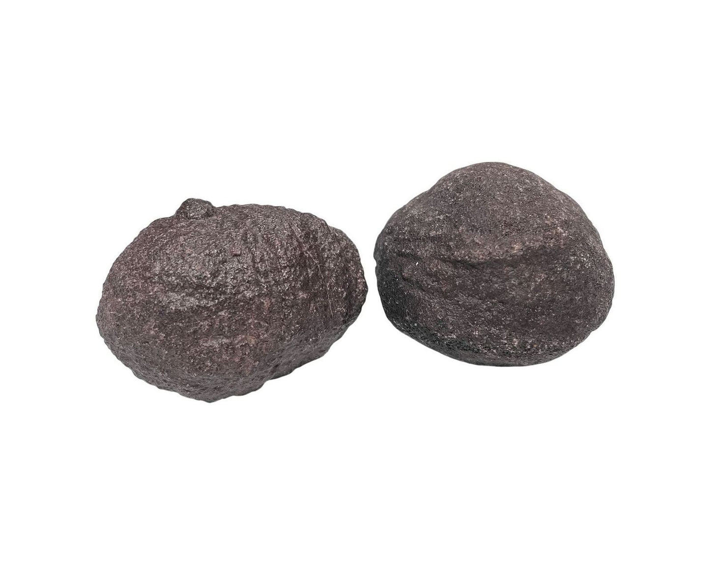 Zwei Moqui Marbles Unikate nebeneinander