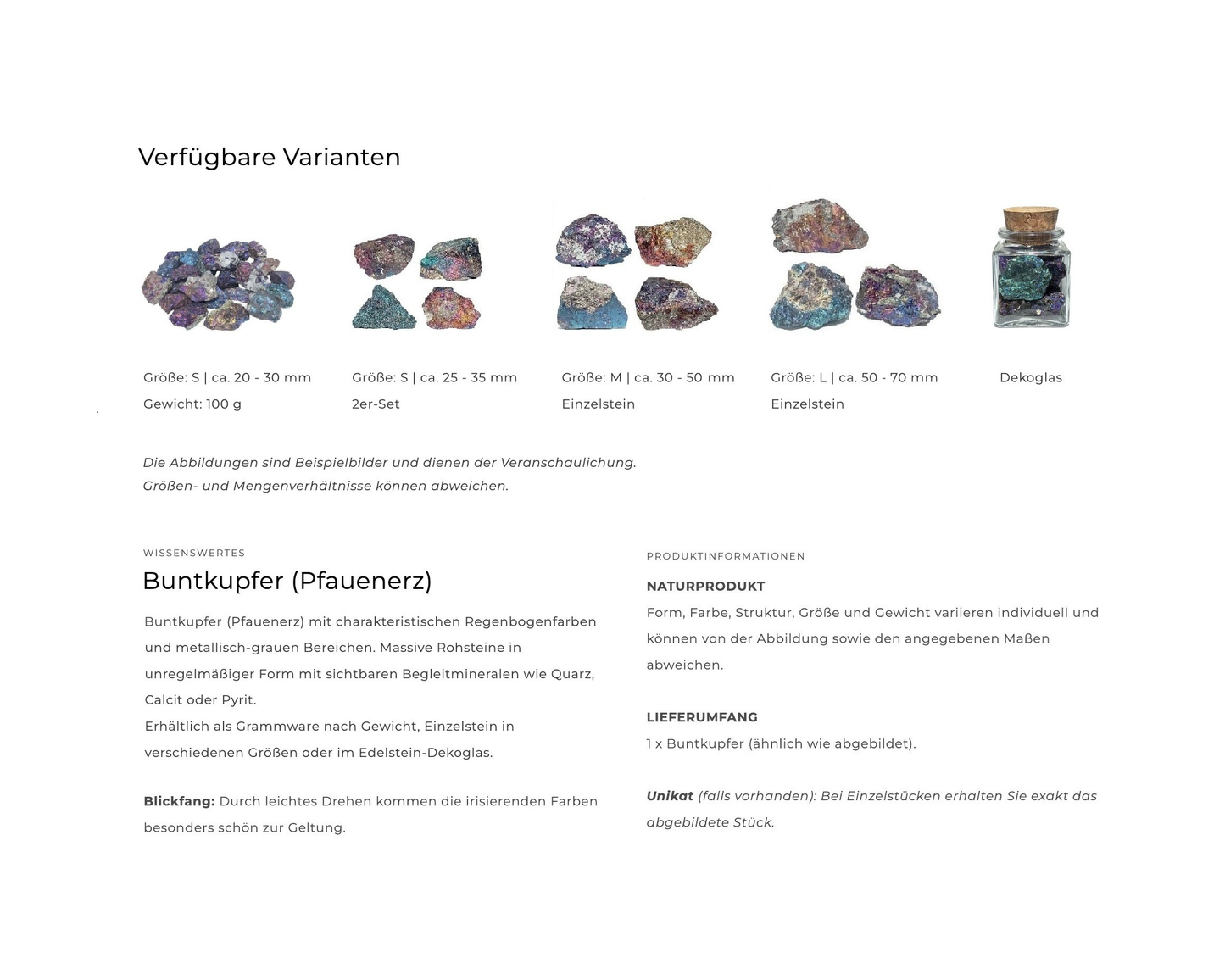 Buntkupfer: Informationen