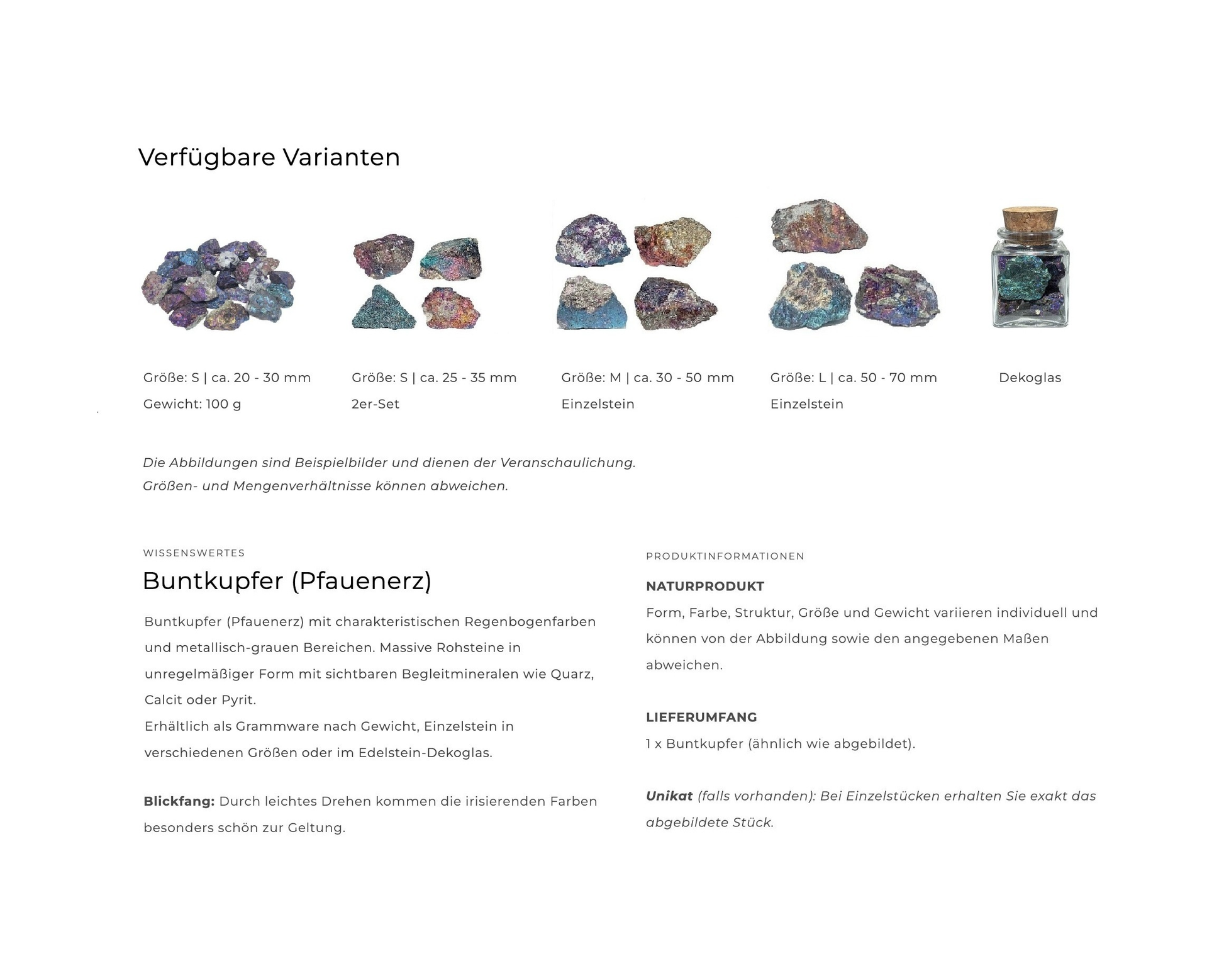 Buntkupfer: Informationen
