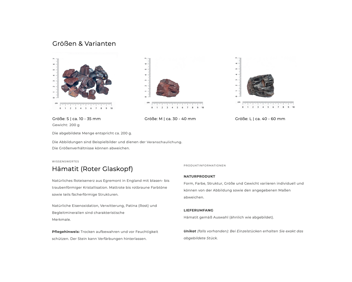 Hämatit - Informationen