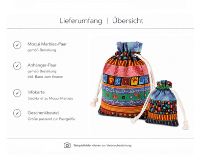 Geschenksäckchen für Moqui Marbles und Informationen