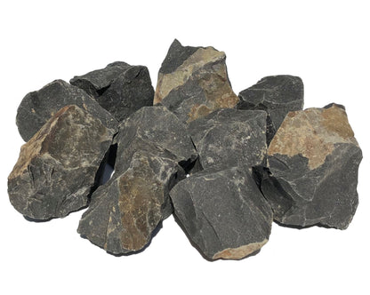 Onyx schwarz Rohsteine - Wassersteine für Edelsteinwasser