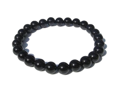 Onyx - Edelstein Armband mit Onyx Perlen Kugelarmband