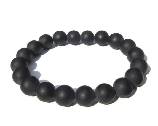 Onyx - Edelstein Armband mit Onyx Perlen Kugelarmband