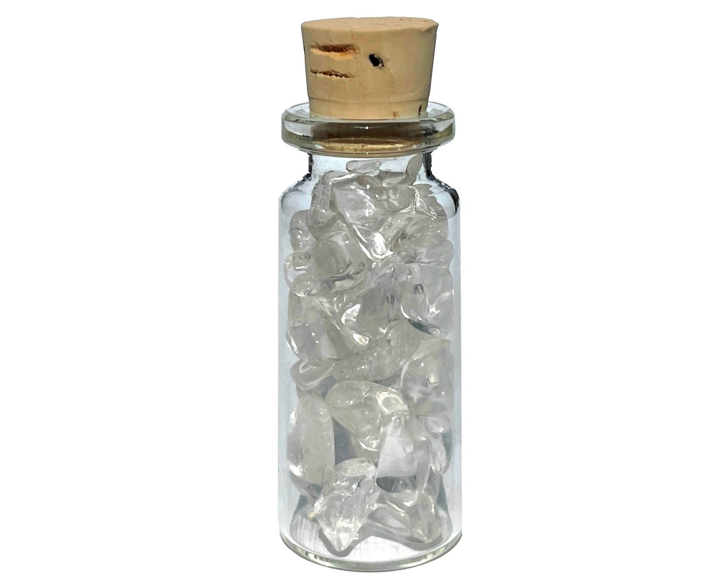Bergkristall Hämatit Ladesteine - 2er-Set Trommelsteine Dekoglas - Geschenkidee