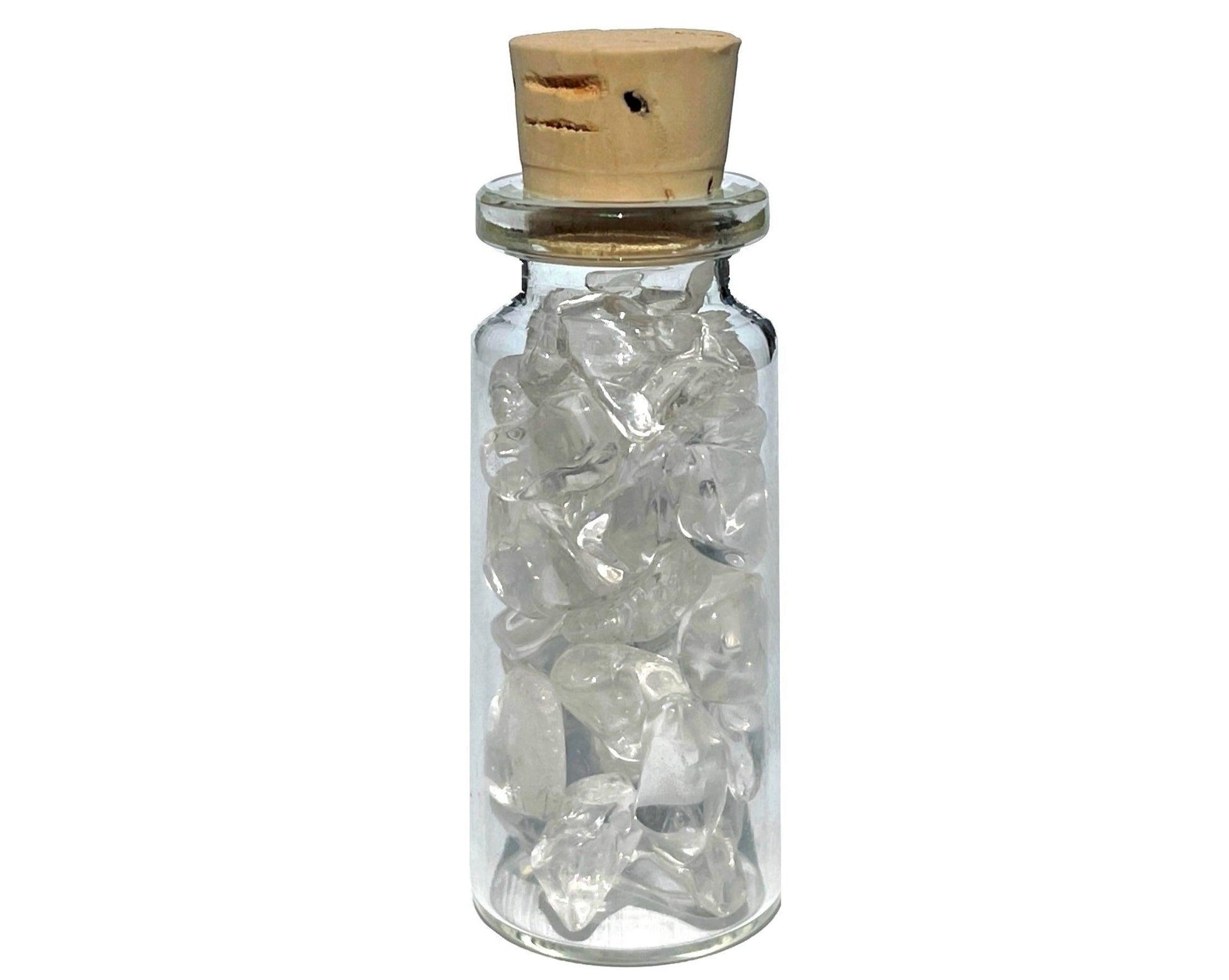 Bergkristall Hämatit Ladesteine - 2er-Set Trommelsteine Dekoglas - Geschenkidee