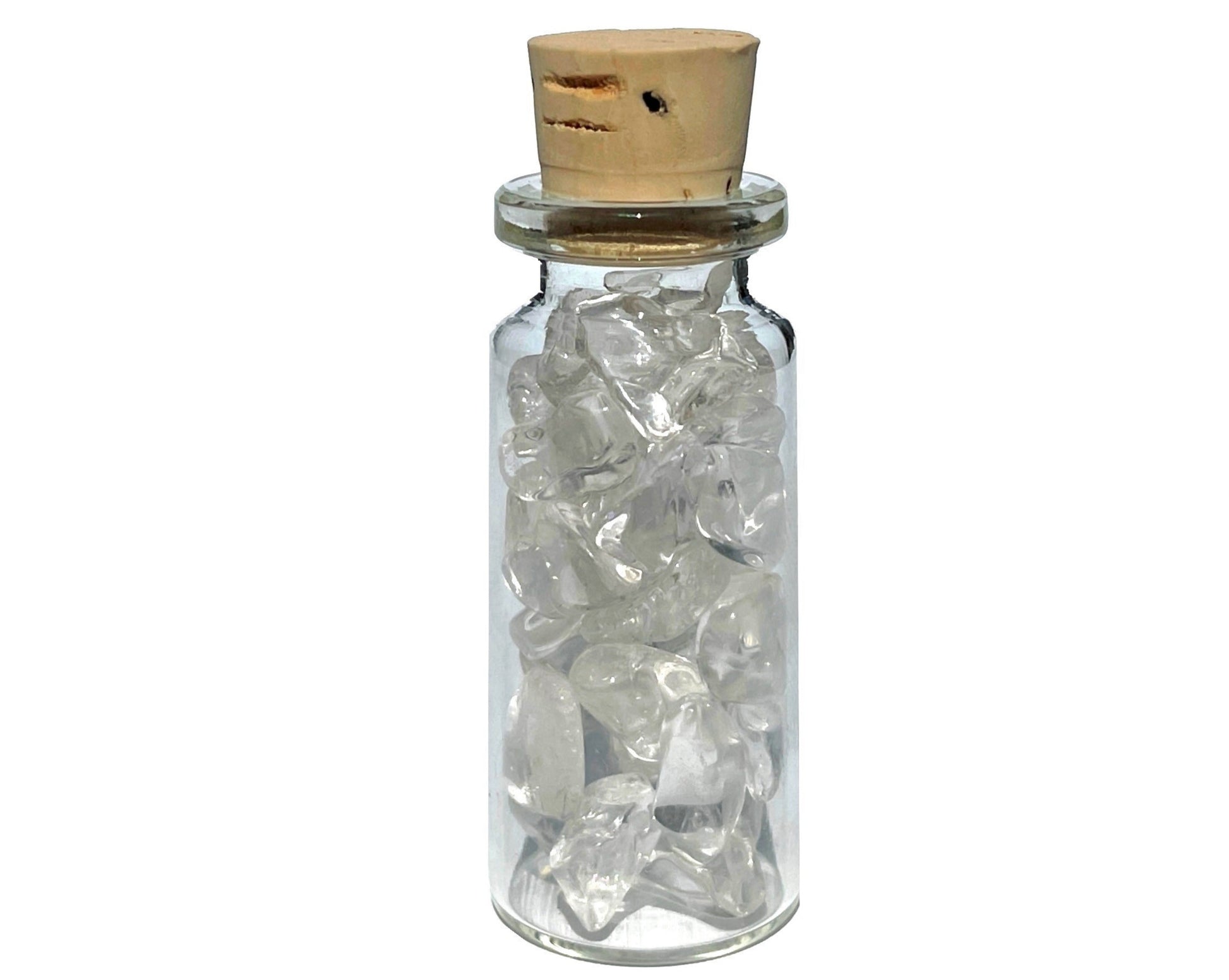 Amethyst Bergkristall Rosenquarz - 3er-Set Trommelsteine Dekoglas - Geschenkidee