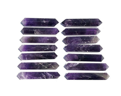 Amethyst Doppelender - Amethyst Spitze »Stein der Ruhe und Entspannung« Quarzkristall poliert I Gr. XS
