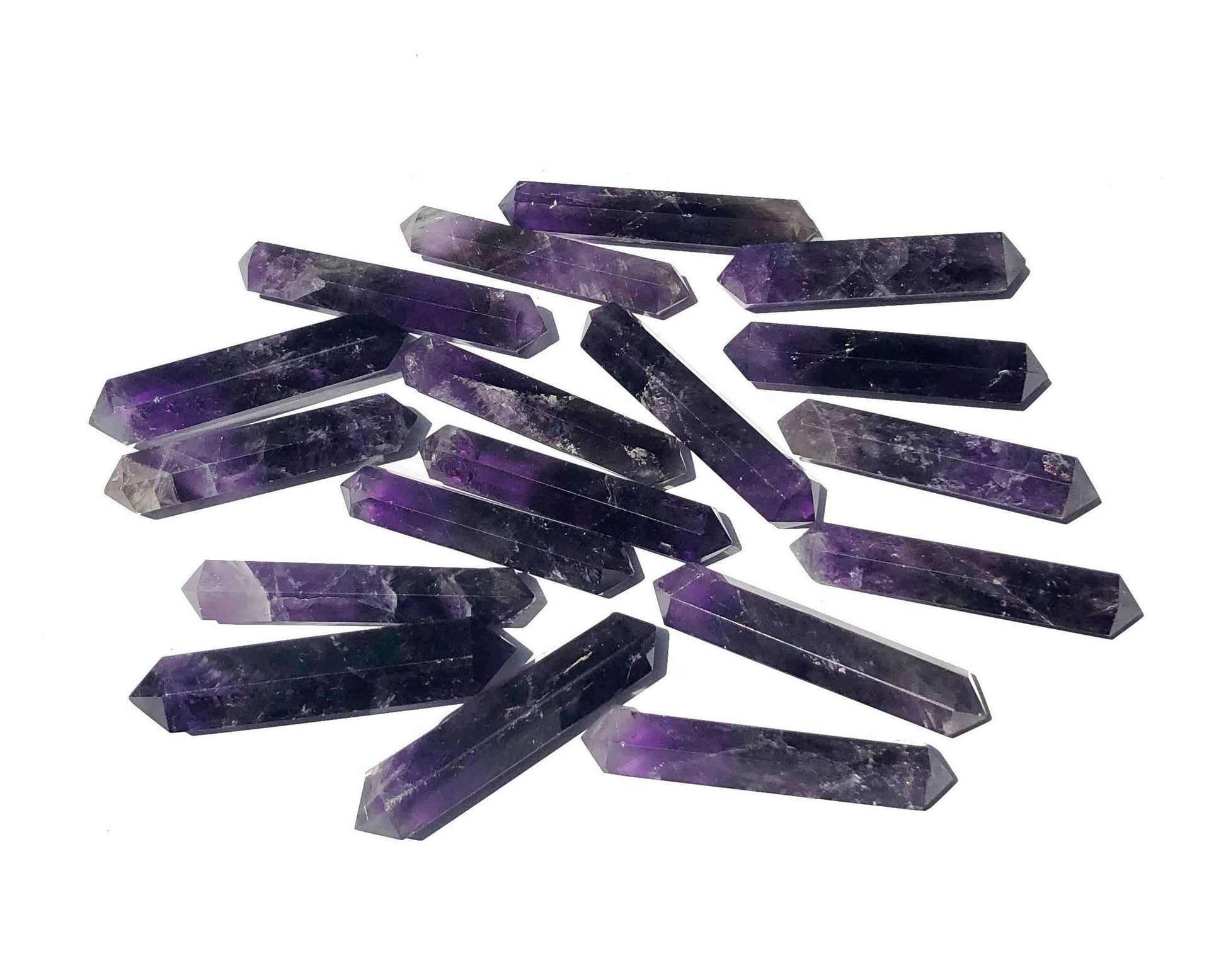 Amethyst Doppelender Doppelspitze