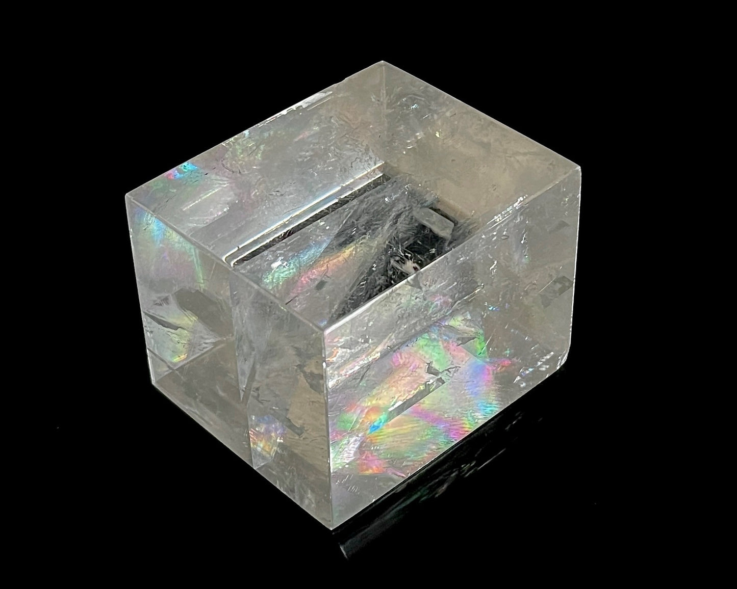 Doppelspat optischer Calcit Beispiel Doppelbrechung